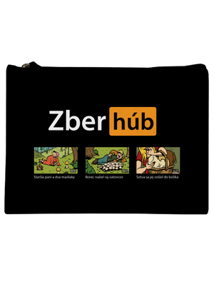 Zber húb taštička Black