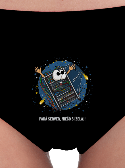 Padá server dámske nohavičky Black