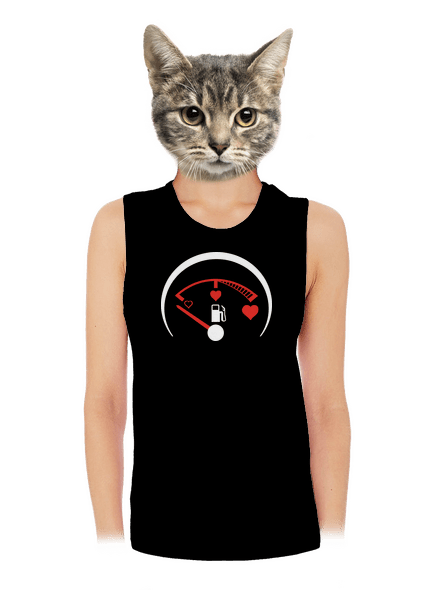 Plnú prosím dámske tielko voľné Black