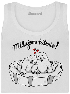 Milujem túlenie dámske tielko klasické White