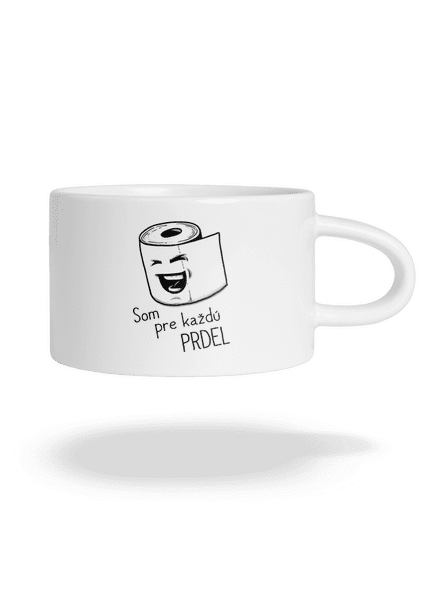 Prdel hrnček makronka White