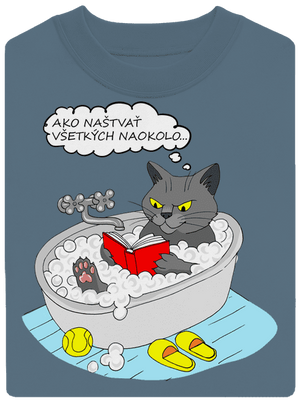 Ako všetkých naštvať unisex mikina bez kapucne Nordic Blue