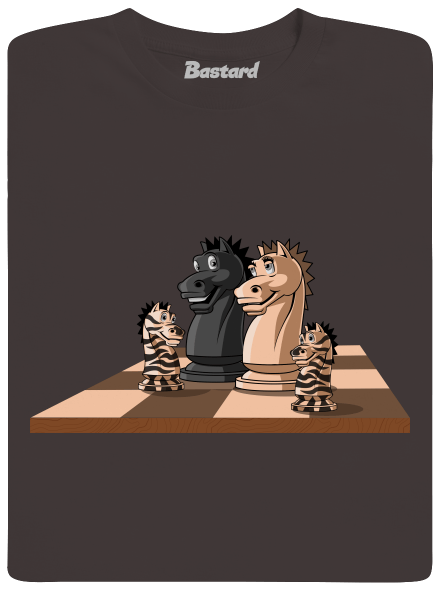 Šachová rodina pánske dlhý rukáv Bear Brown