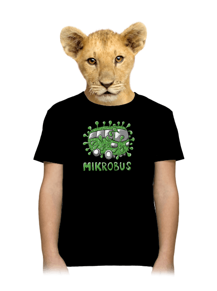 Mikrobus detské tričko Black