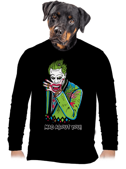 Joker a Harley pánske dlhý rukáv Black
