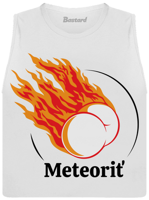 Meteoriť dámske tielko voľné White