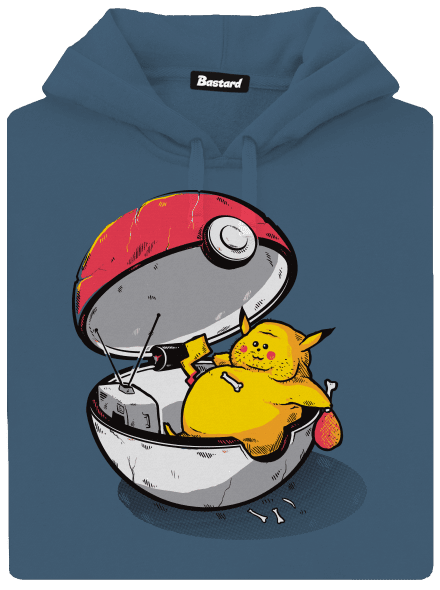Koniec pokémona dámska mikina klokanka Denim