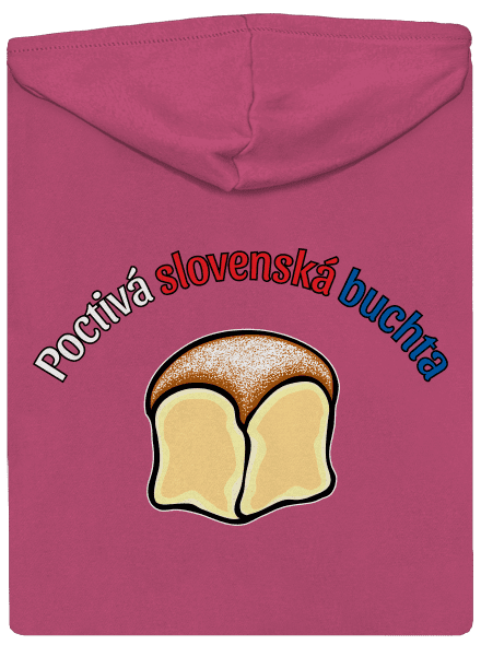 Poctivá buchta a klobása dámska mikina na zips Magenta