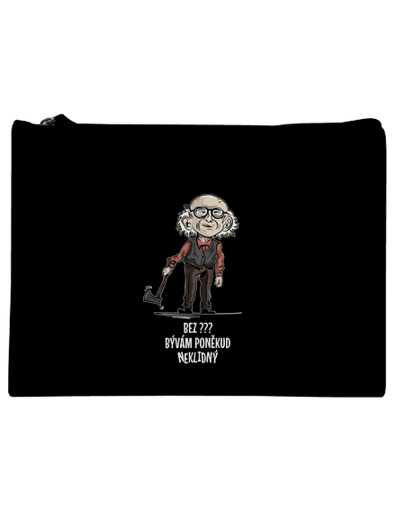 Neklidný - vlastný text taštička Black
