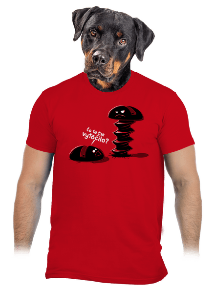 Vytočený pánske tričko Red