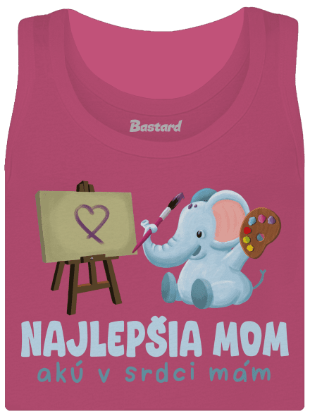 Najlepšia mom dámske tielko klasické Magenta