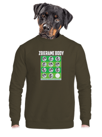 unisex mikina bez kapucne