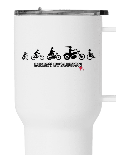 Biker’s Evolution termohrnček White