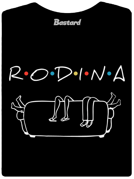 Rodina dámske tričko prémium Black