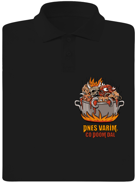 Čo Doom dal pánska polokošeľa Black