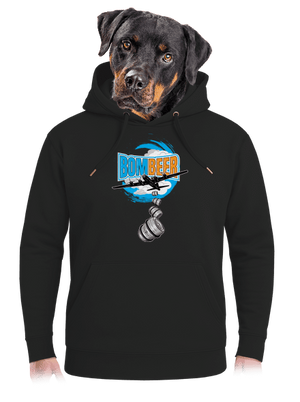 BomBeer unisex mikina premium Dark Black