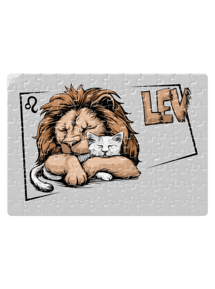 Mačací horoskop: Lev puzzle White