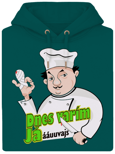 Dnes varím ja unisex mikina premium Emerald Green