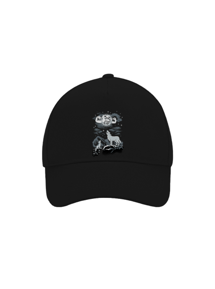 Vlčia ária šiltovka baseballka Black