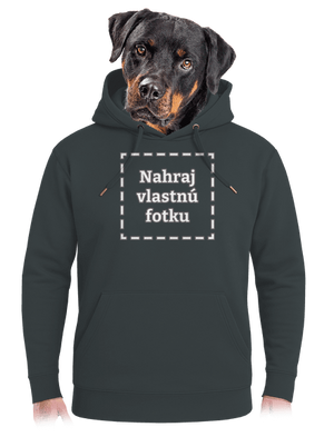 Vlastná potlač unisex mikina premium Charcoal