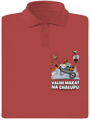 Valím na chalupu pánska polokošeľa Burgundy