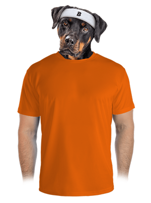 Bez potlače pánske športové tričko Neon Orange