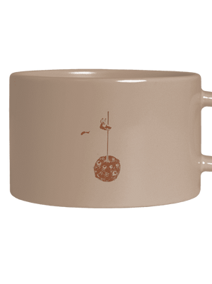 Vlajka hrnček makronka Brown Macaron