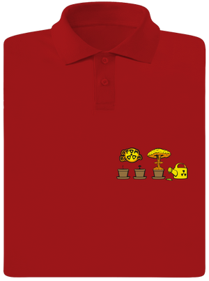 Atom bloom pánska polokošeľa Red Mal