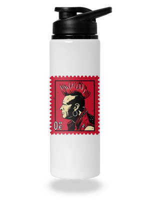 Známka punku flaša na vodu White