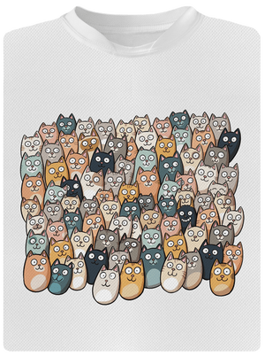 Nájdi čerta detské športové tričko White