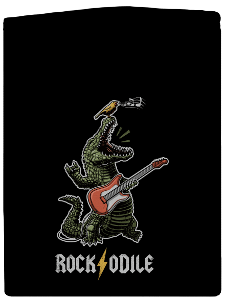 Rockodile pánska mikina na zips Black