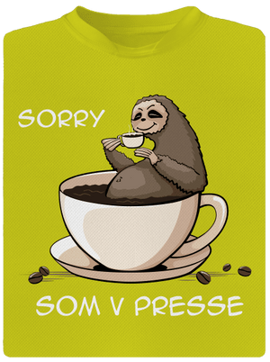 V presse pánske športové tričko Neon Yellow