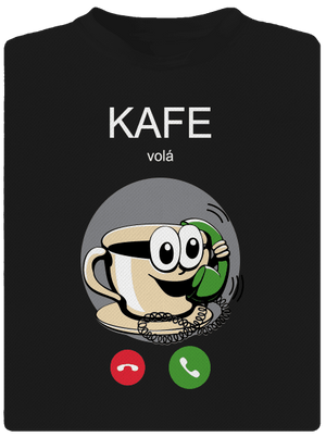 Kafe volá pánske športové tričko Black