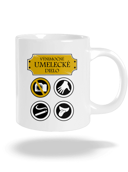 Umelecké dielo veľký hrnček White