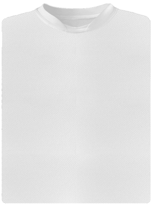 Bez potlače pánske športové tričko White