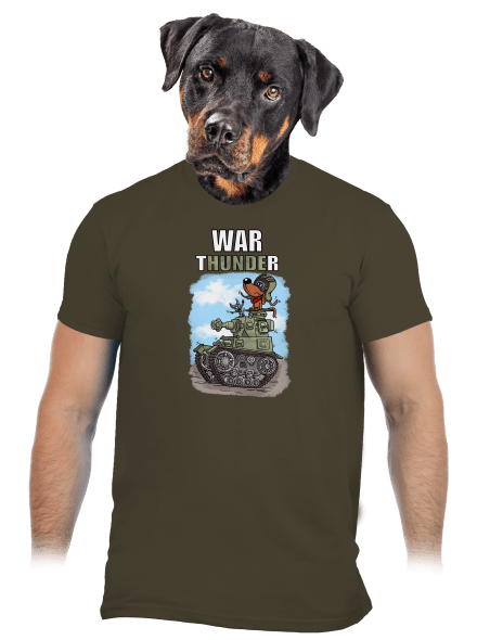 War Hunde pánske tričko Urban Khaki
