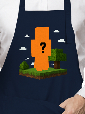 Minecraft z vlastnej fotky zástera Navy