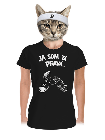 Hľadám tú pravú dámske športové tričko Black