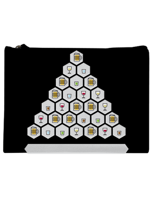 Obrázkový alko kvíz a fix taštička Black