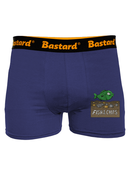 Fish and IT chips boxerky Blue Navy