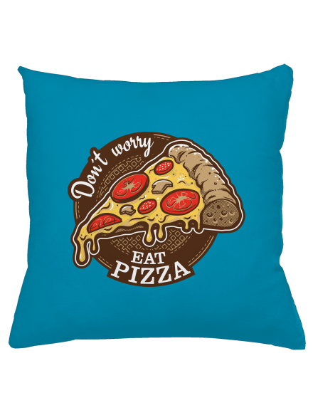 Pizza vankúš Blue Turquoise