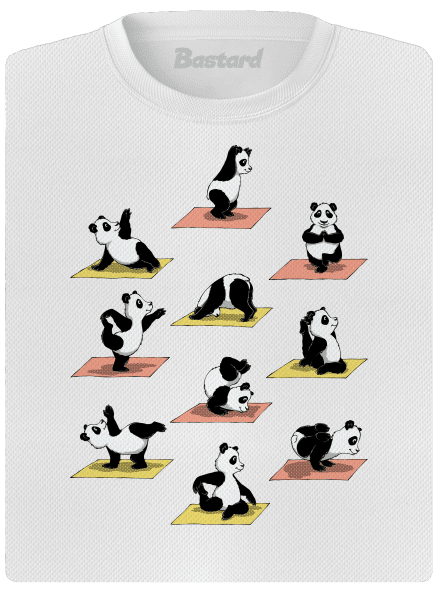 Pandia jóga dámske športové tričko White