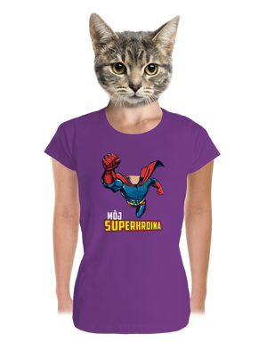 Môj superhrdina dámske tričko prémium Purple