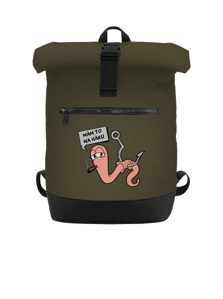Na háku batoh Military Green