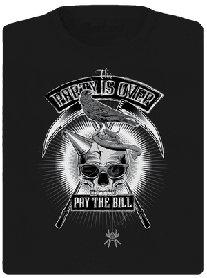 Party is over dámske športové tričko Black