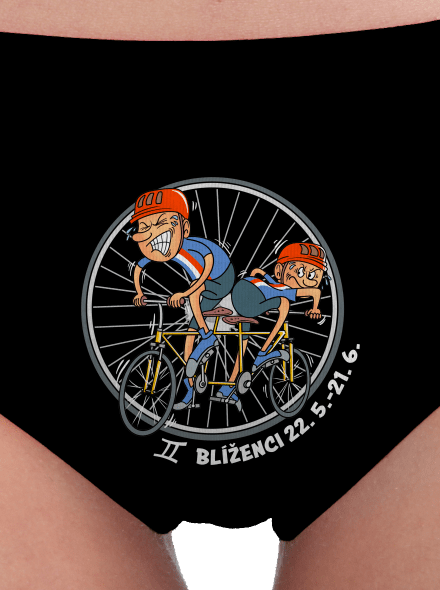 Cyklistický horoskop: Blíženci dámske nohavičky Black