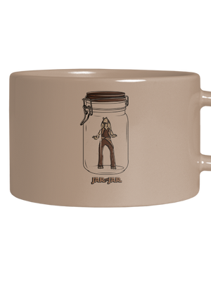 Jar in jar hrnček makronka Brown Macaron