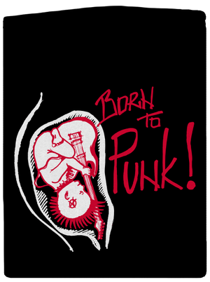 Born to punk dámska mikina na zips Black