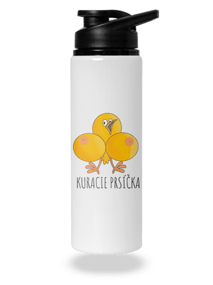 Kuracie prsíčka flaša na vodu White