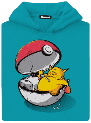 Koniec pokémona detská mikina klokanka Hawaiian Blue